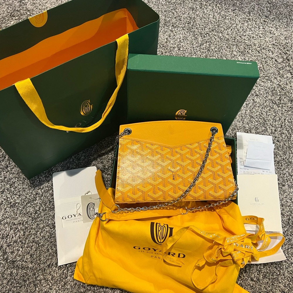 Goyard Yellow Shoulder Bag